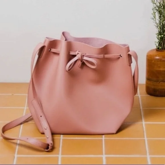 Kayla Ava Bags Vegan Leather Kayla Ava Bow Tie Bucket Bag